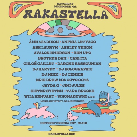 Rakastella Festival Returns to Miami ft. Ben UFO, Jayda G, Eris Drew b2b Octo Octa + more