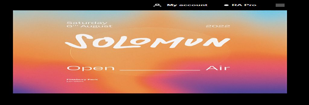 Solomun Open Air at Finsbury Park, London · Tickets
