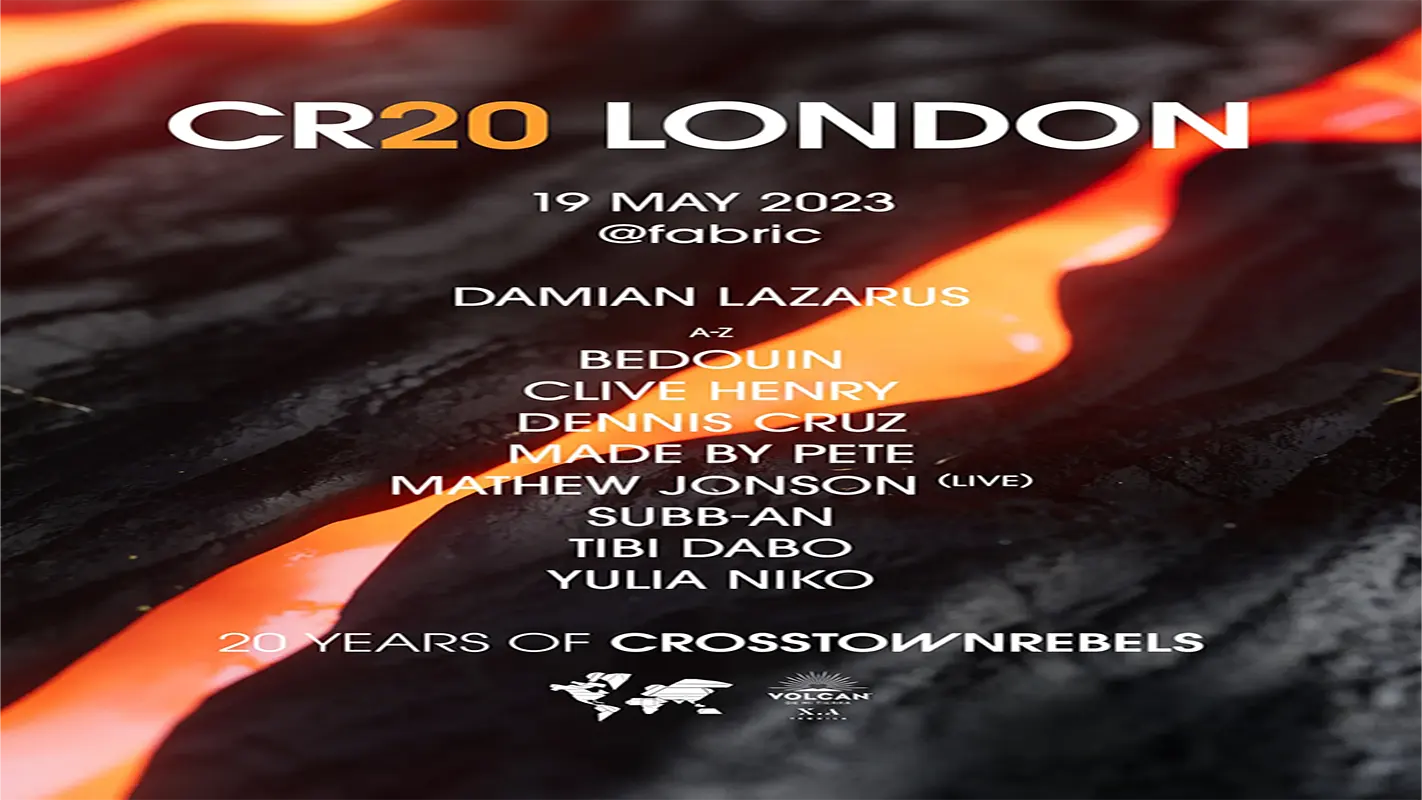 fabric- 20 Years of Crosstown Rebels - Damian Lazarus, Bedouin, Mathew Jonson + more