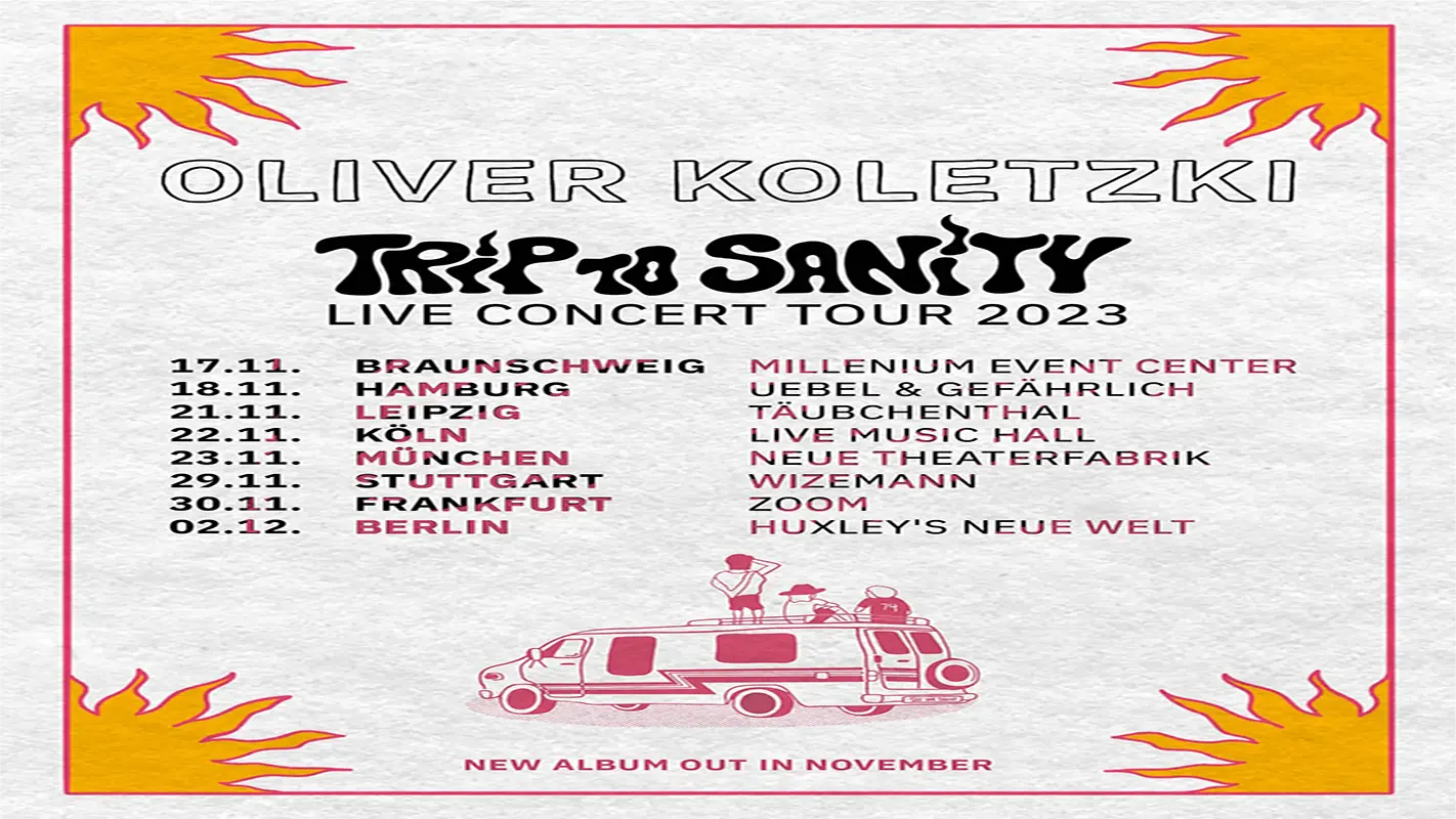 Oliver Koletzki - Trip To Sanity - Live Concert Tour 2023