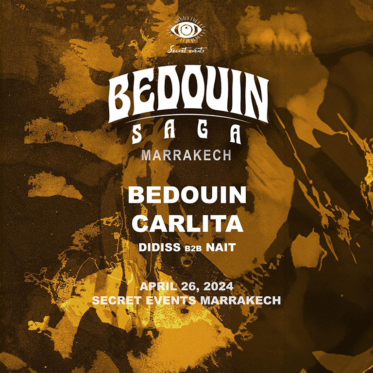Secret Events present SAGA by Bedouin with Carlita