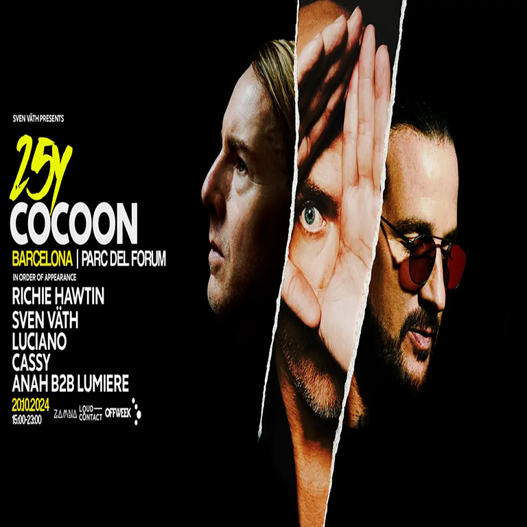 25yrs of Cocoon with Sven Vath, Richie Hawtin, Luciano & more