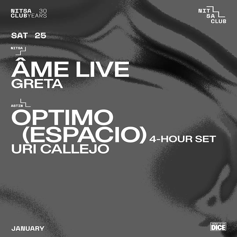 Âme Live - Optimo (Espacio) 4-Hour Set